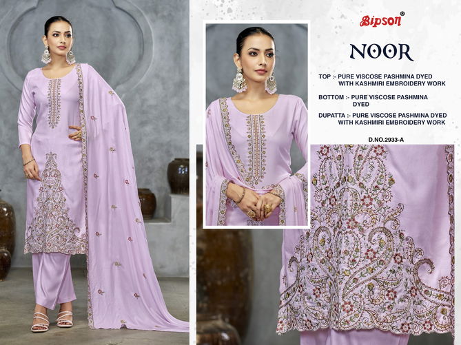 Noor 2933 Viscose Pashmina Embroidery Dress Material Wholesale Shop In Surat